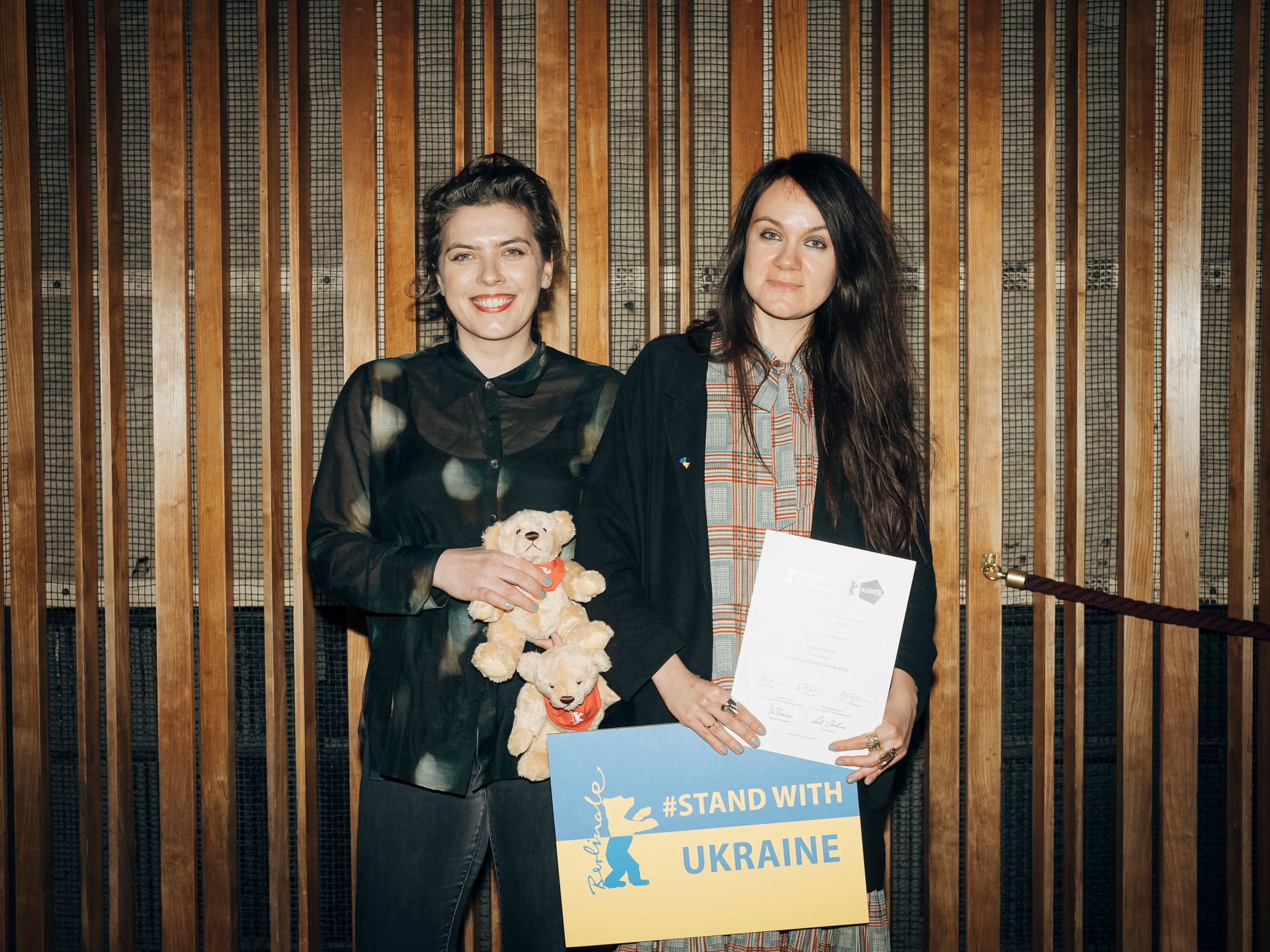 Recipients of the 2023 Kompagnon Fellowship Mareike Wegener & Anna Melikova.